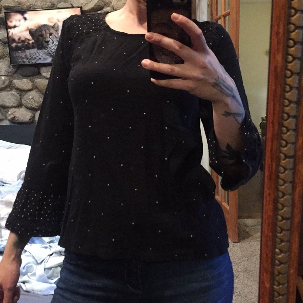 Polka dot blouse Lucky Brand